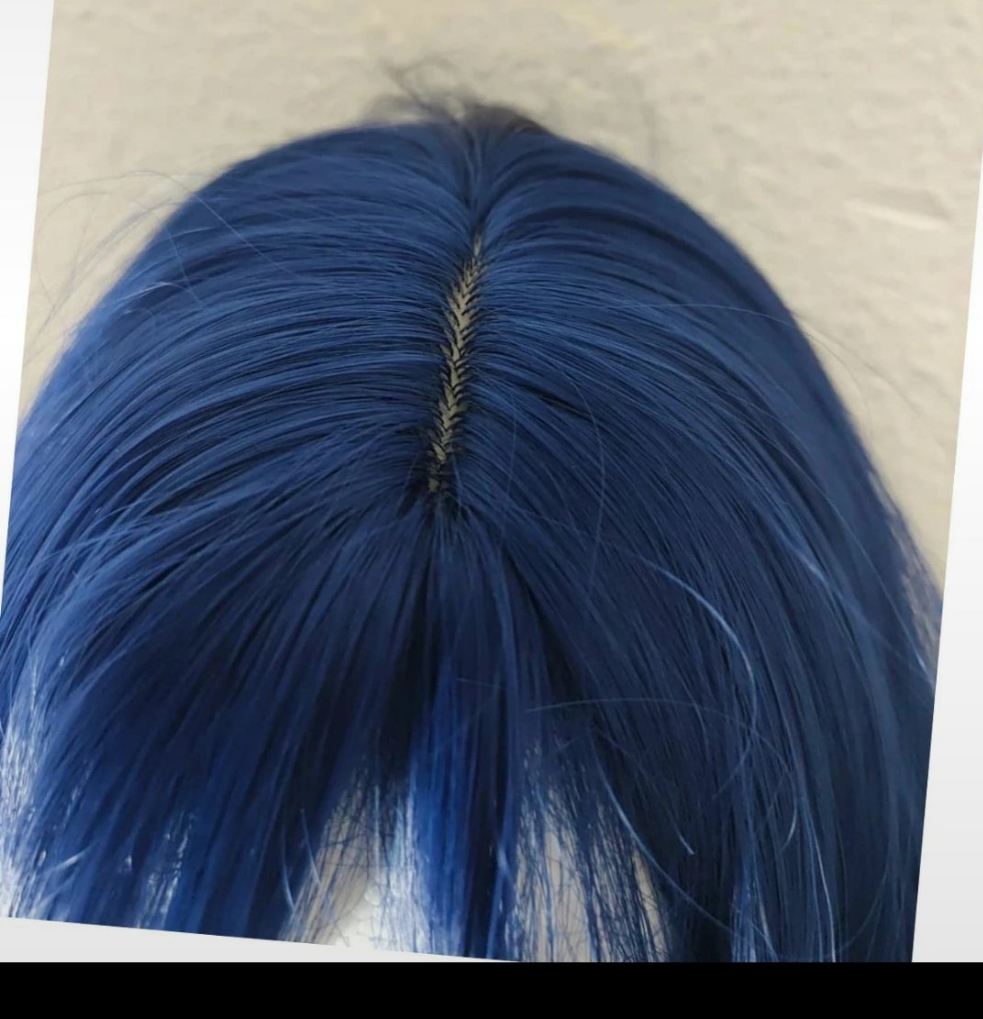 Perruque Carré Glamour Naturel Tendance Bleu Saphir