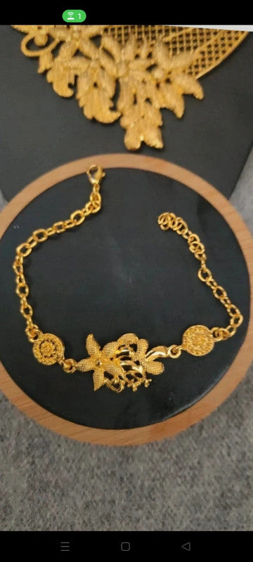 Parure Coffret Feuille Doré Luxe