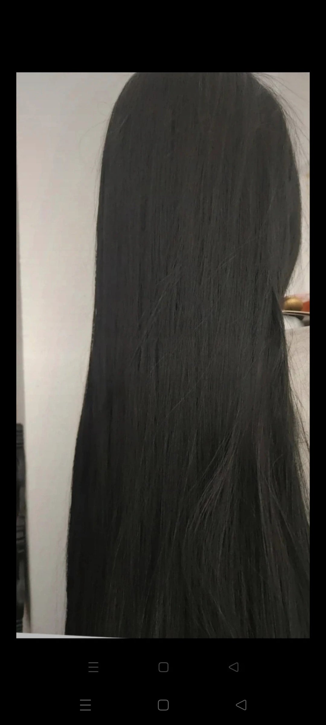 Perruque Somptueuse 1 Mètre Noir Ébène Naturel
