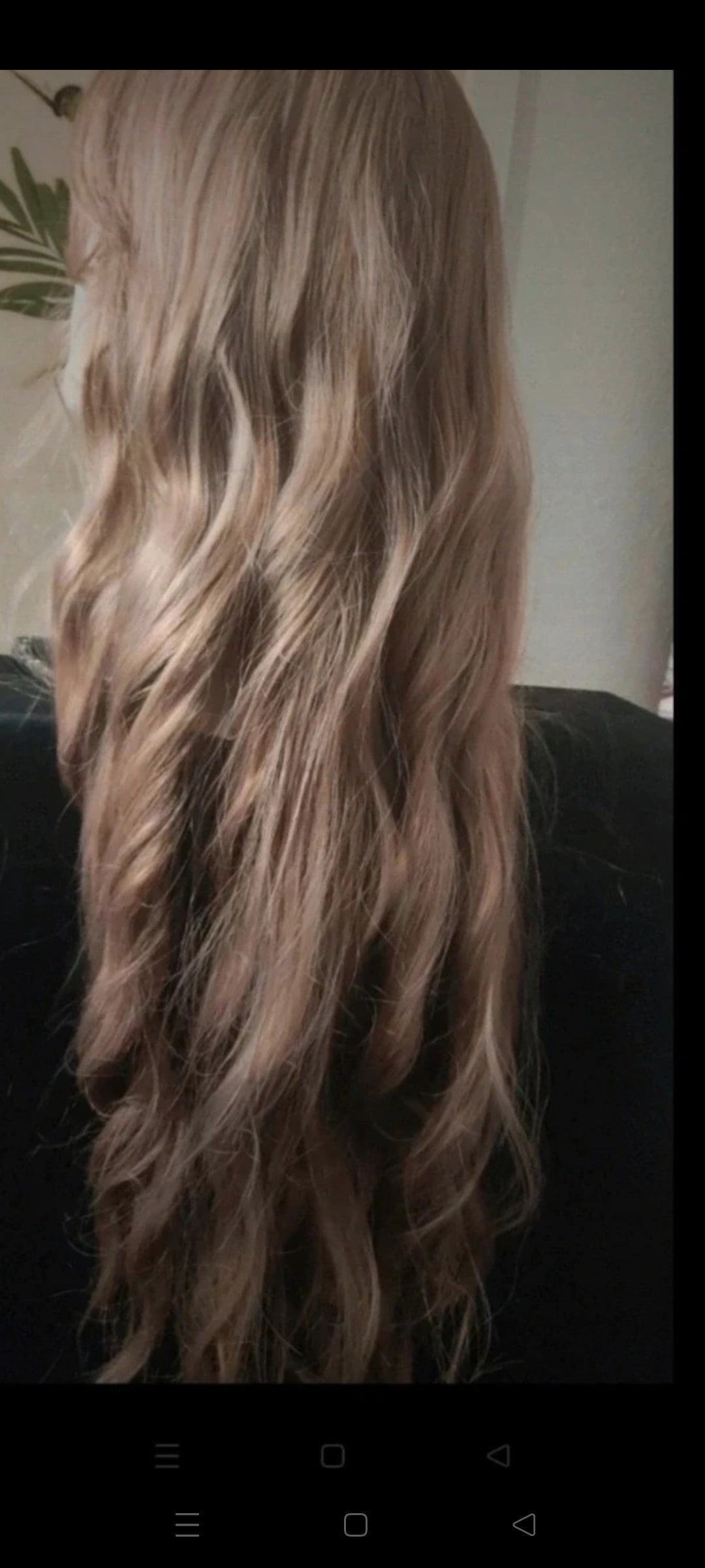 Perruque Châtain Ombré Mèches Naturel Luxe Tendance