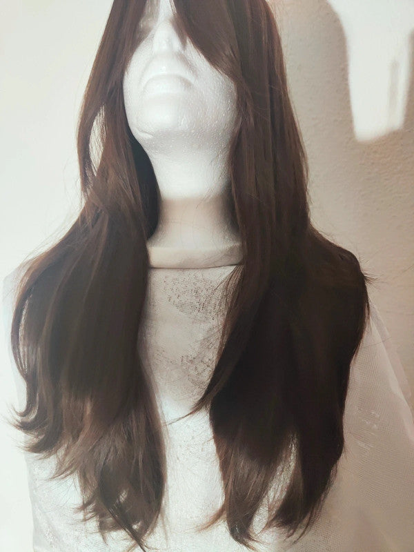 Perruque Brune Raffinée Naturel Luxe