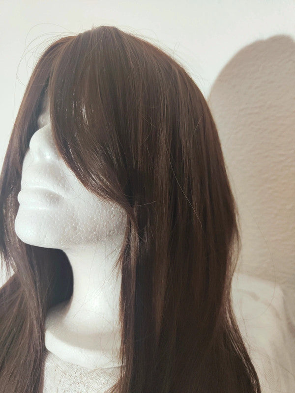 Perruque Brune Raffinée Naturel Luxe