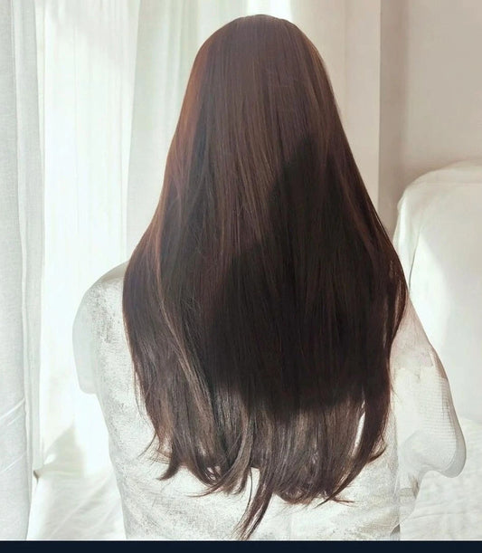 Perruque Brune Raffinée Naturel Luxe