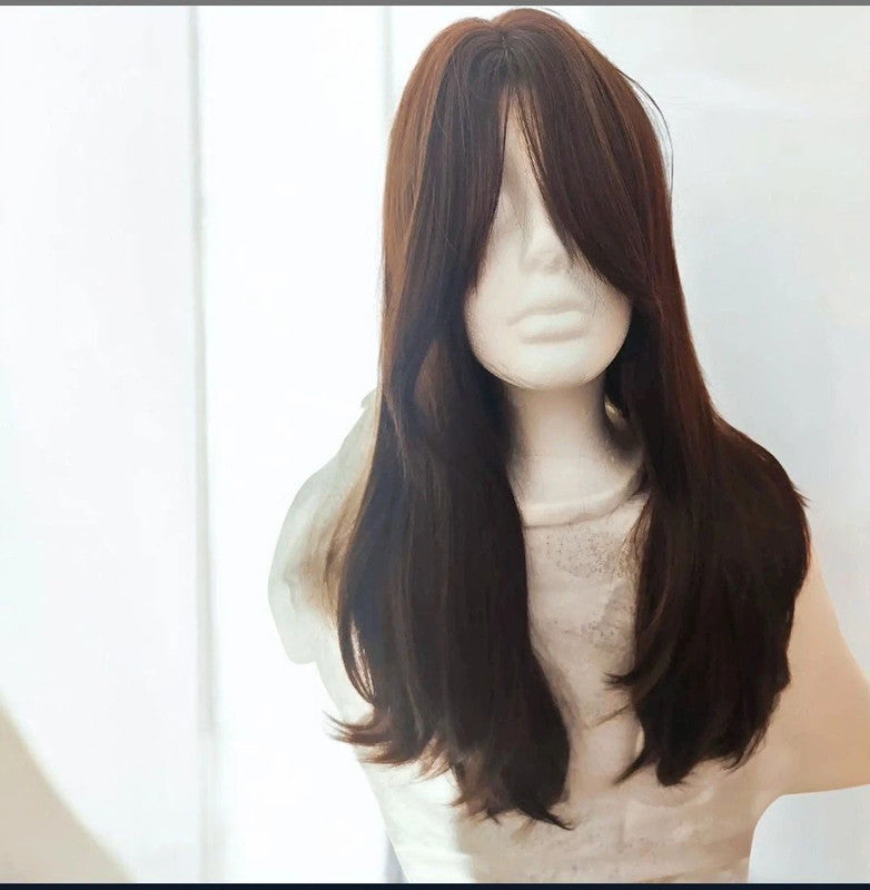 Perruque Brune Raffinée Naturel Luxe