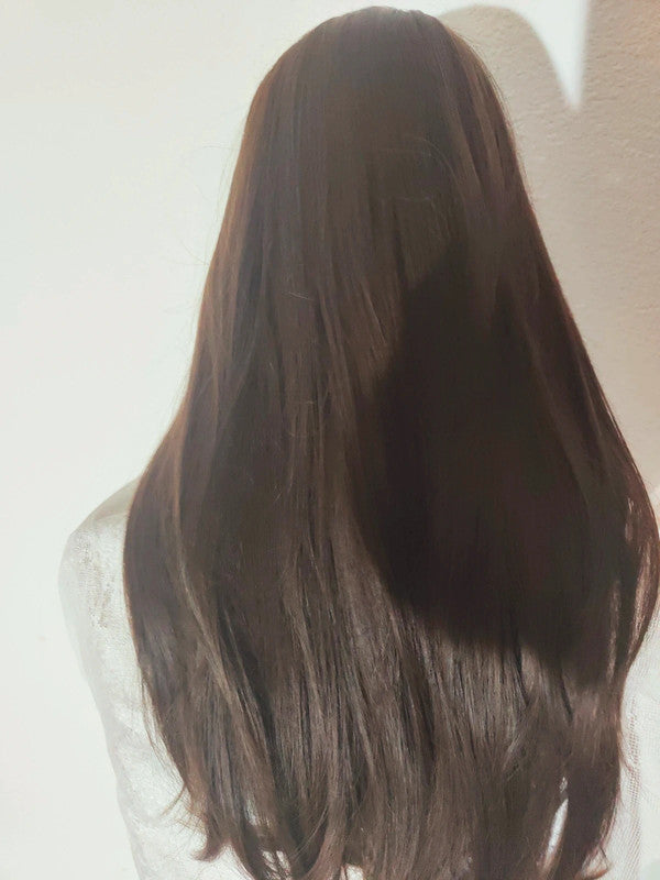 Perruque Brune Raffinée Naturel Luxe
