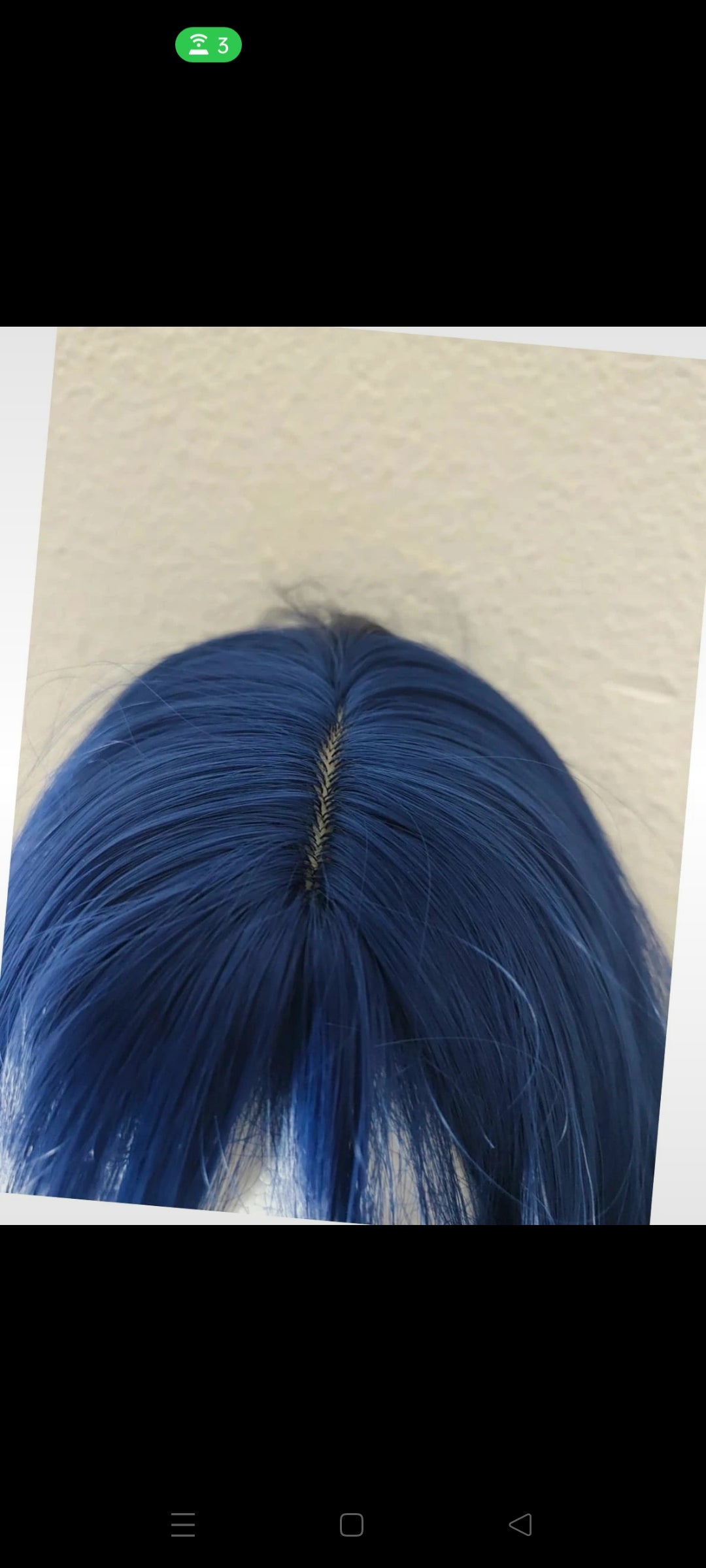 Perruque Carré Glamour Naturel Tendance Bleu Saphir