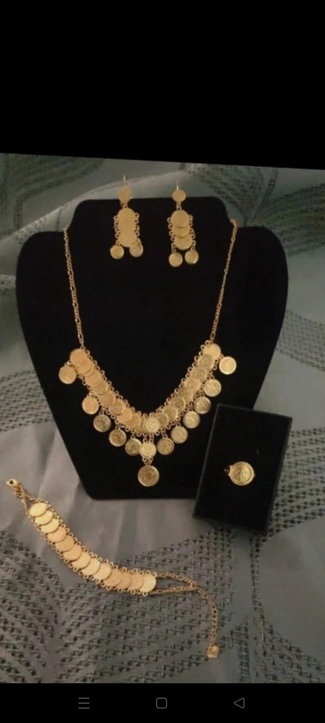 Coffret Luxe Parure Intemporel Gravure Doré