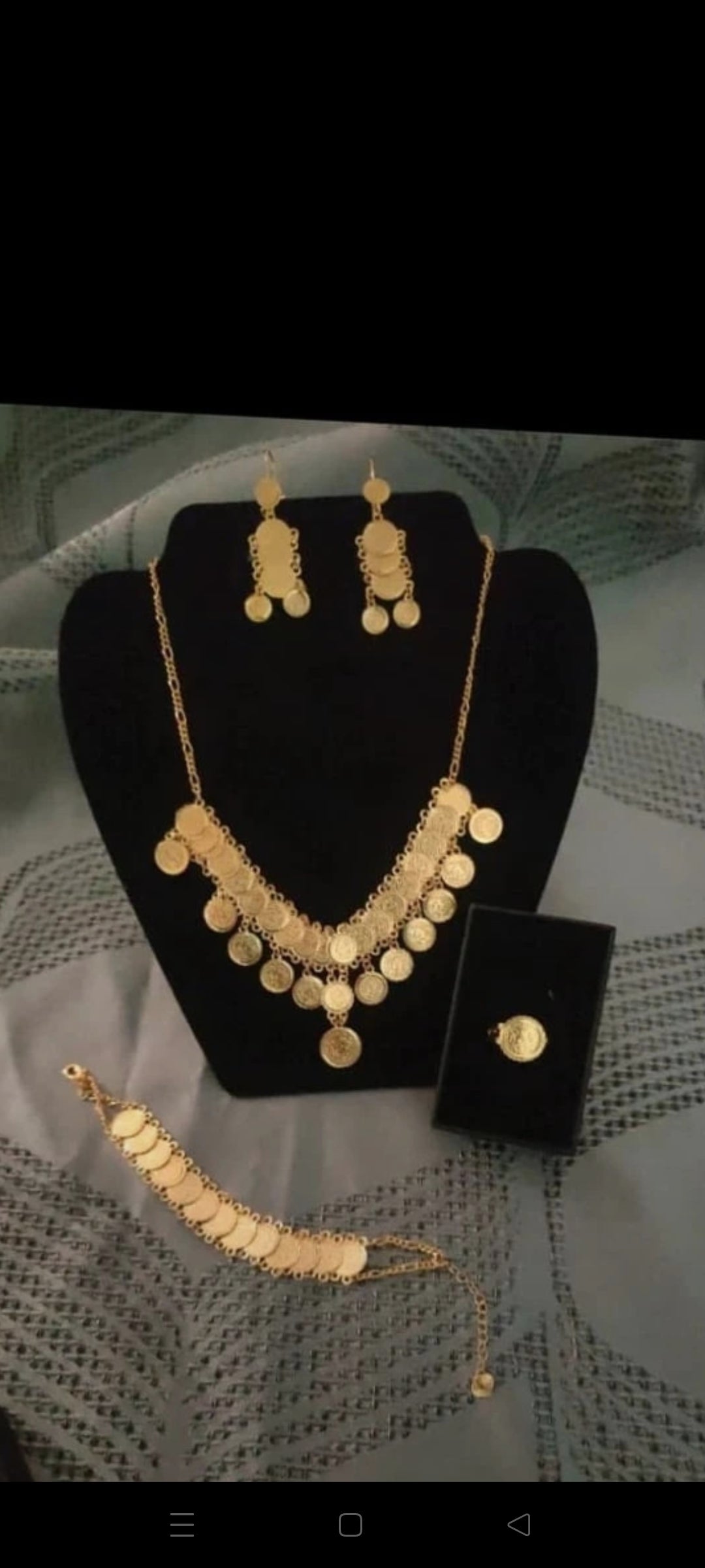 Coffret Luxe Parure Intemporel Gravure Doré