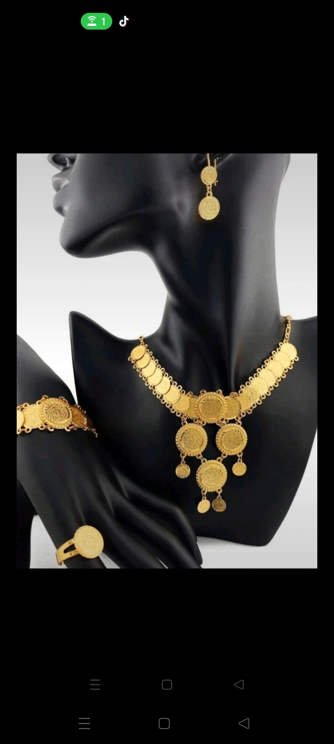 Parure Éblouissante Traditionnel Doré Luxe