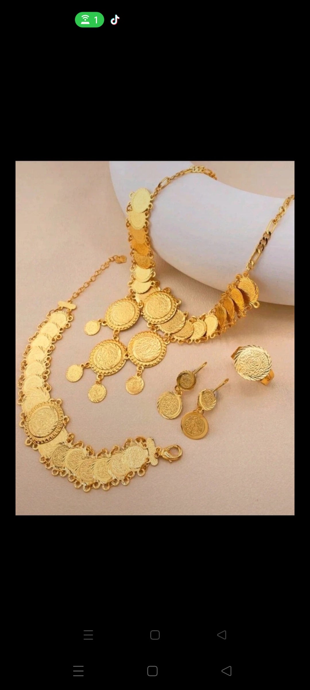 Parure Éblouissante Traditionnel Doré Luxe