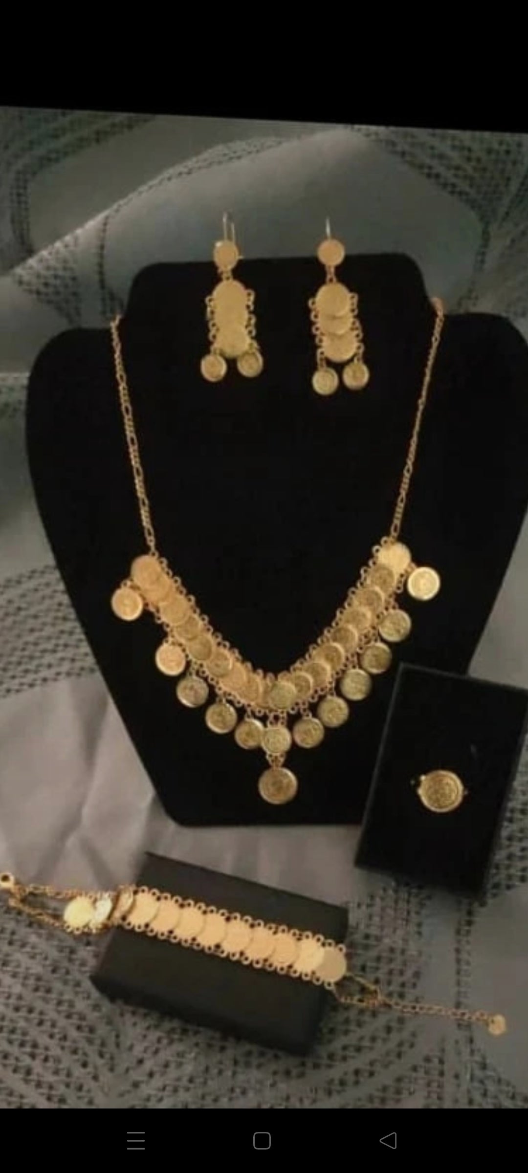 Coffret Luxe Parure Intemporel Gravure Doré