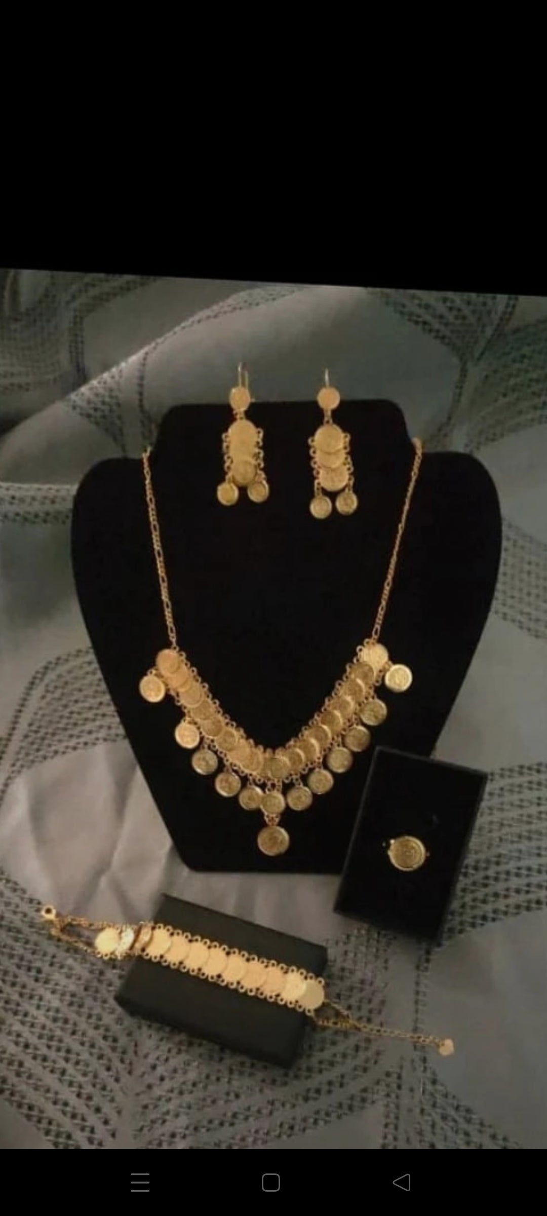 Coffret Luxe Parure Intemporel Gravure Doré