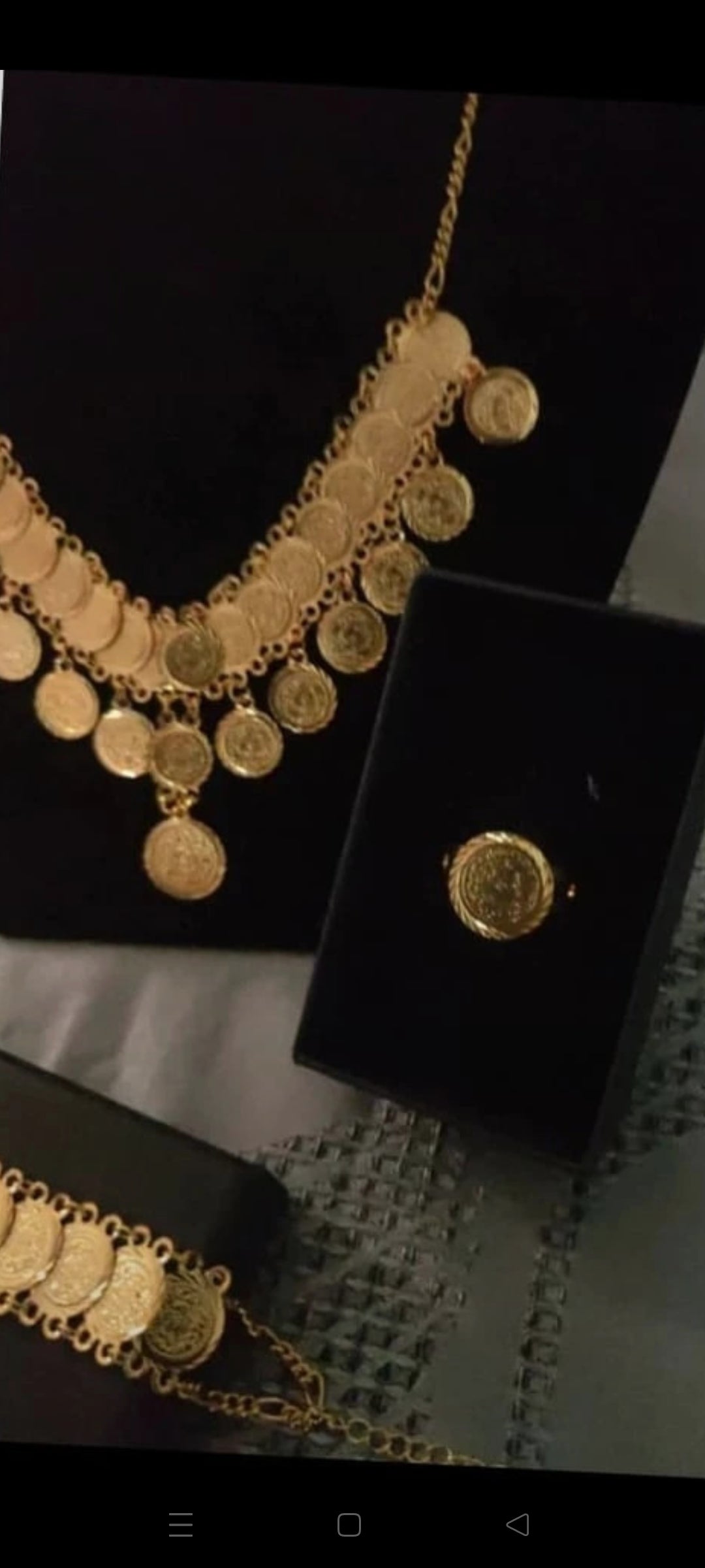 Coffret Luxe Parure Intemporel Gravure Doré