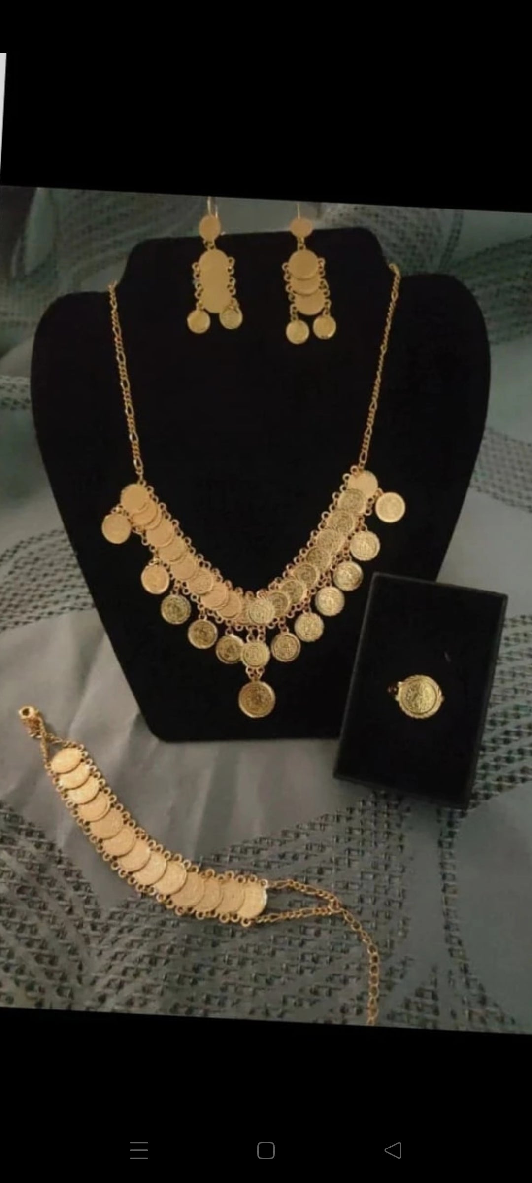 Coffret Luxe Parure Intemporel Gravure Doré