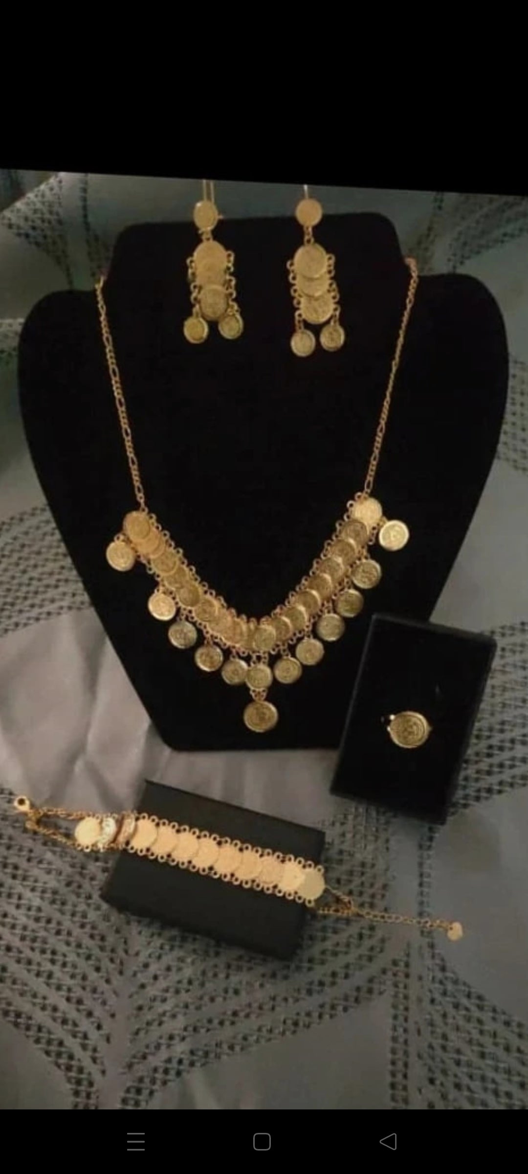 Coffret Luxe Parure Intemporel Gravure Doré