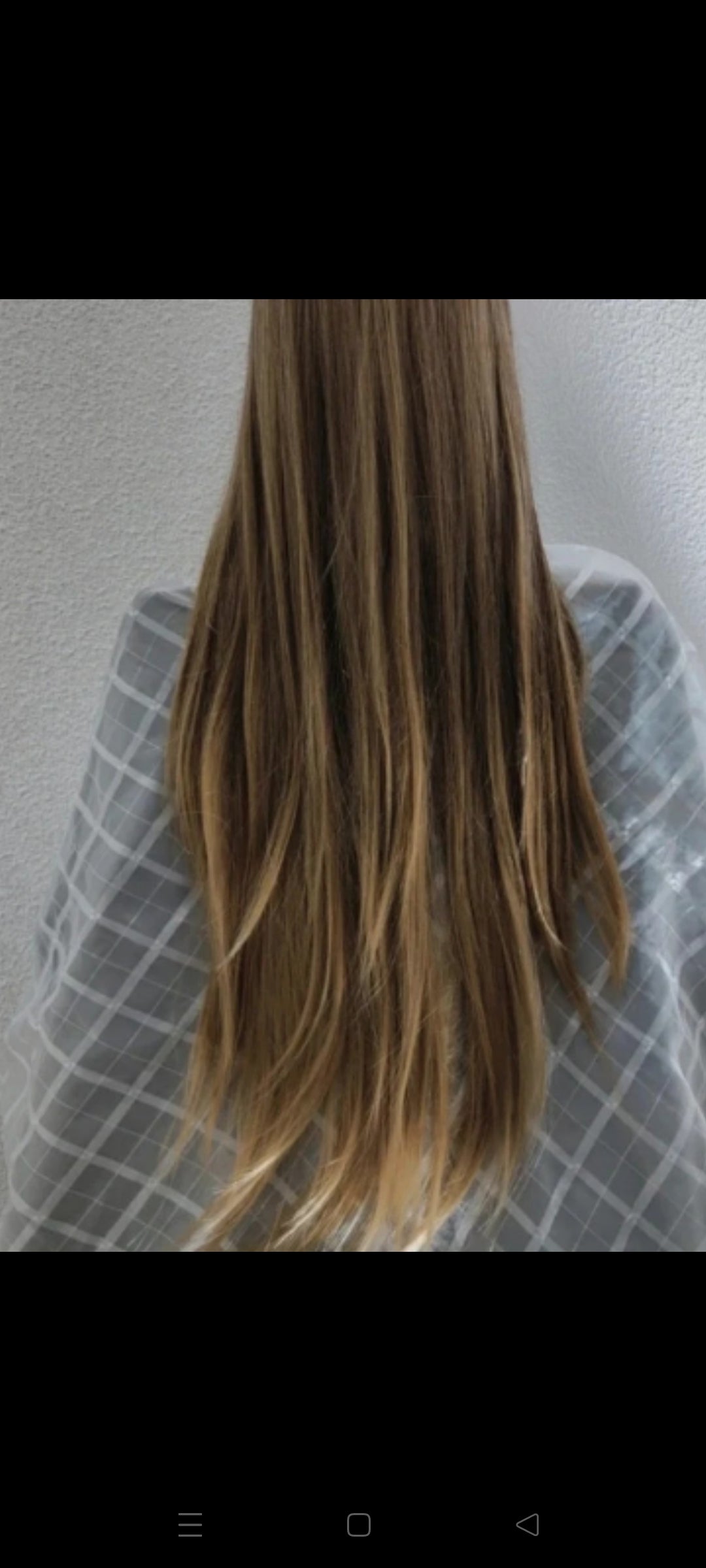 Perruque Châtain Ombré Mèches Naturel Luxe Tendance