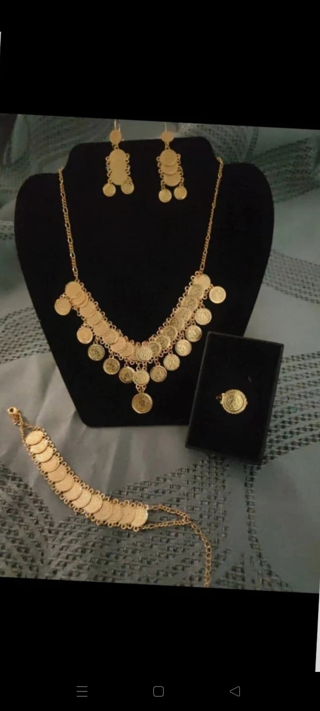 Coffret Luxe Parure Intemporel Gravure Doré