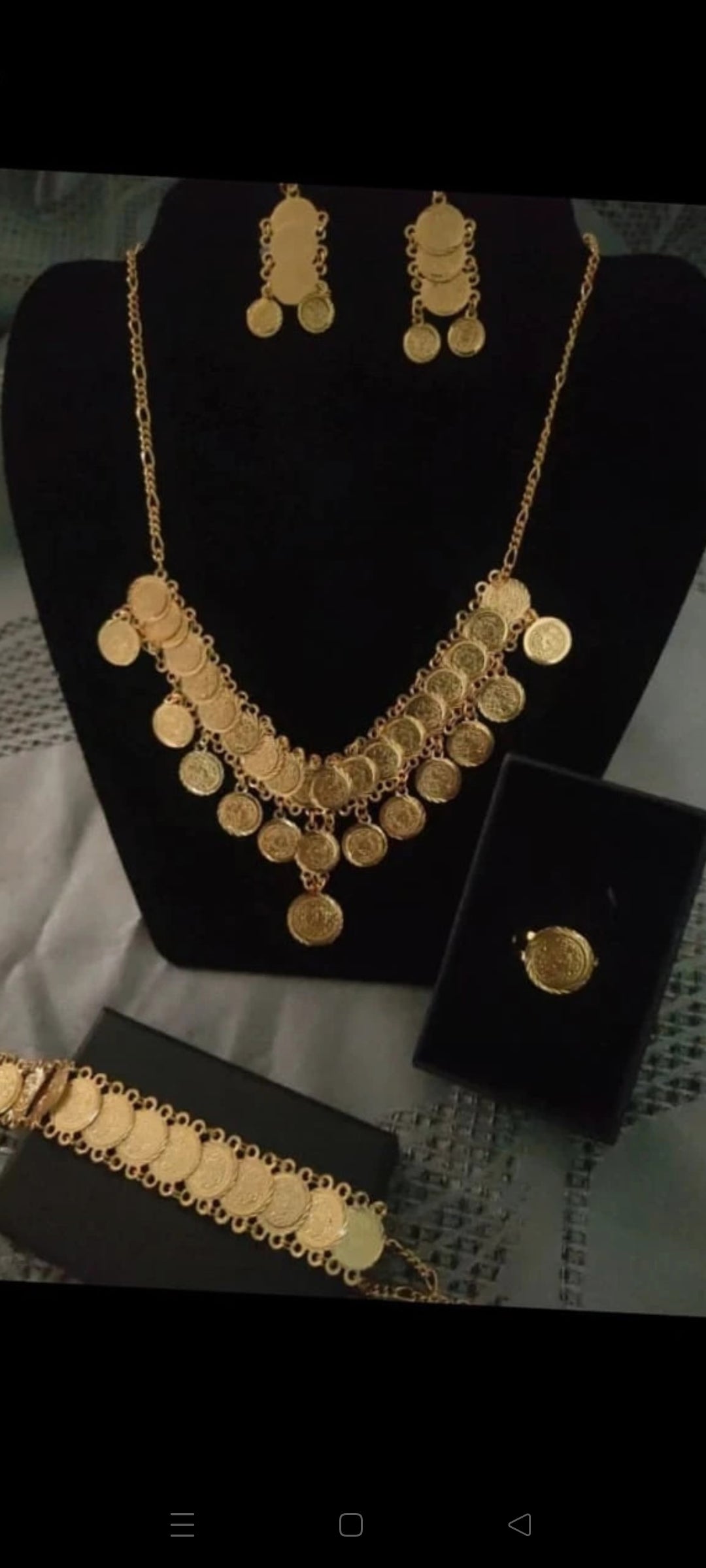 Coffret Luxe Parure Intemporel Gravure Doré