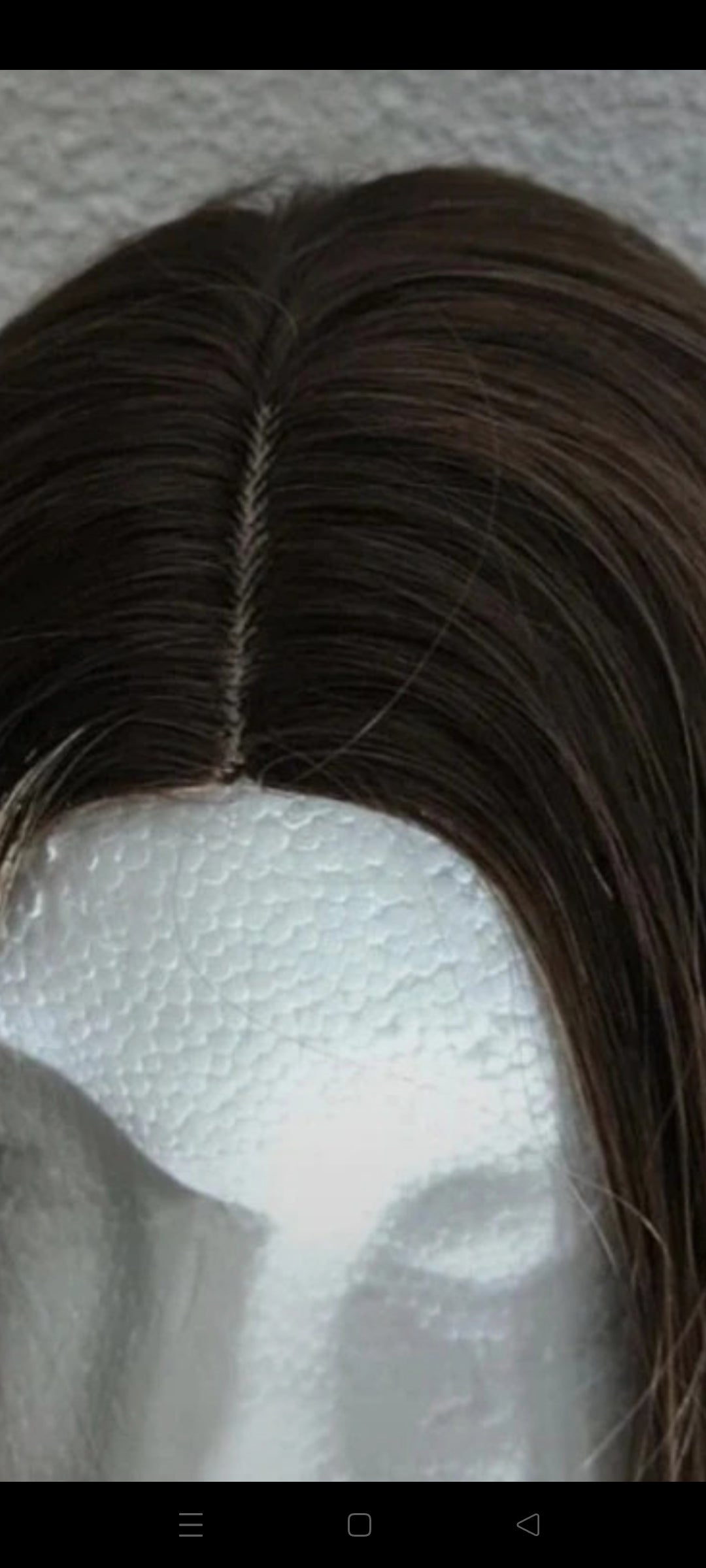 Perruque Châtain Ombré Mèches Naturel Luxe Tendance