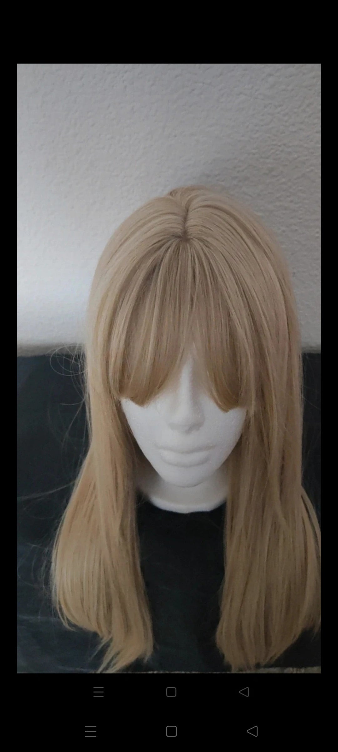 Perruque Blonde Ombré Doré Naturel Luxe Tendance