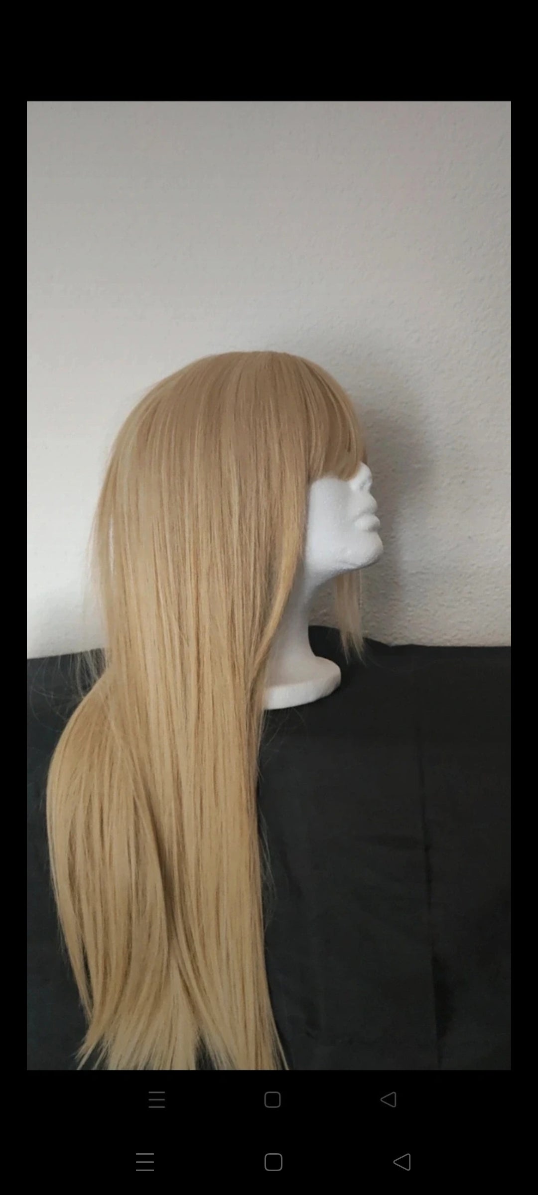 Perruque Blonde Ombré Doré Naturel Luxe Tendance